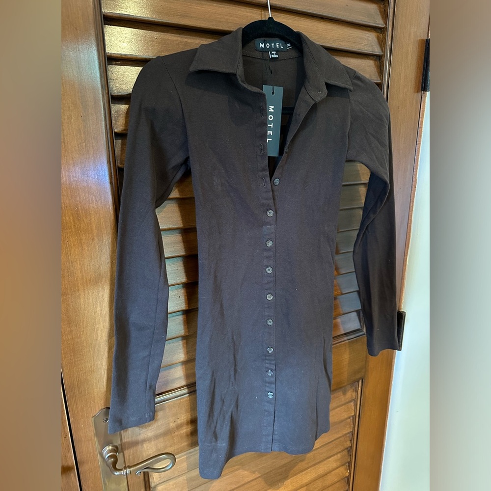 Motel Rock Luiza Dress in Chocolate